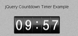 jQuery Countdown Timer滑动时间jquery网页css3特效代码