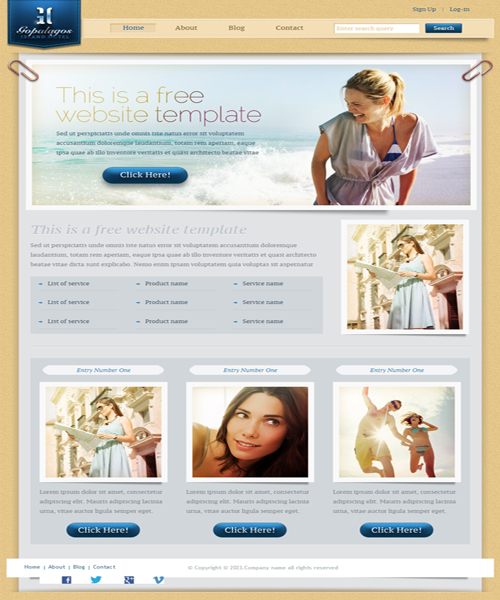 酒店html网站模板免费下载地址