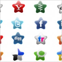 五角星符号网页logo图标矢量图
