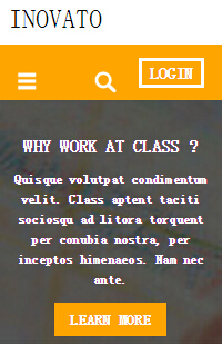橘黄色Inovato html5手机网页适配模板源码免费下载