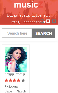 html5 css3手机音乐网站明星人气评分模板源码下载