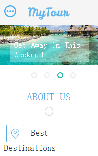 旅游休闲html5手机网站mobile模板