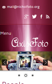 优雅简洁摄影展示手机图片网站html5静态网页源码