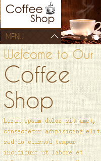 html5响应式手机咖啡店网页模板代码