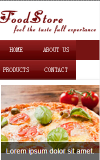 西餐菜肴手机网站设计css3html5模板