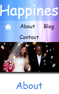 手机wap婚纱图片响应式静态网页模板