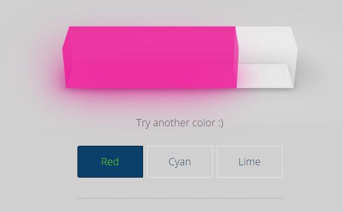 button按钮控制div css长方体背景颜色的样式代码