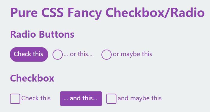 form表单checkbox和radio标签通过css3动画美化后效果代码
