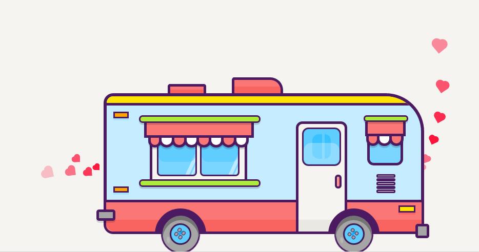 绘制公交车在街道行驶动画效果的html5css3网页特效代码