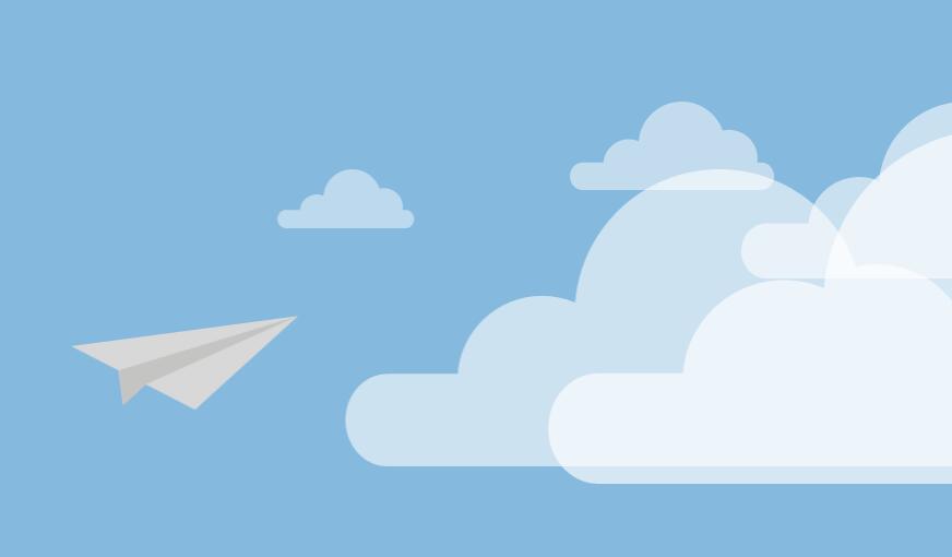 纸飞机白云里飞行平面动画CSS3样式代码