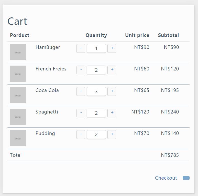 vue.js实现购物车商品价格叠加功能特效JavaScript代码