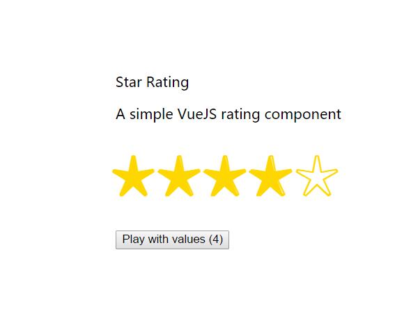 Vue.js星級隨機評分特效站長網頁素材代碼