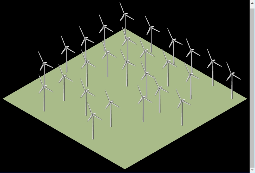 SVG风力发电机旋转动画网页素材特效代码