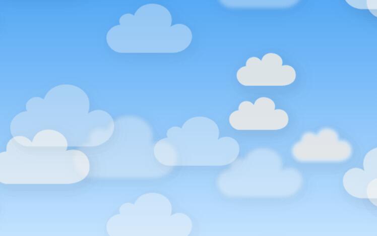 html5css3背景云朵漂移动画样式素材代码