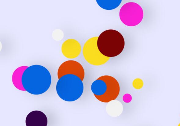 html5 canvas画布色彩圆形移动特效JavaScript代码下载
