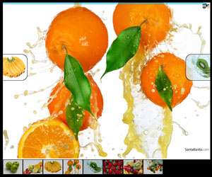 水果图片jQuery放大缩小动画轮播显示切换特效代码