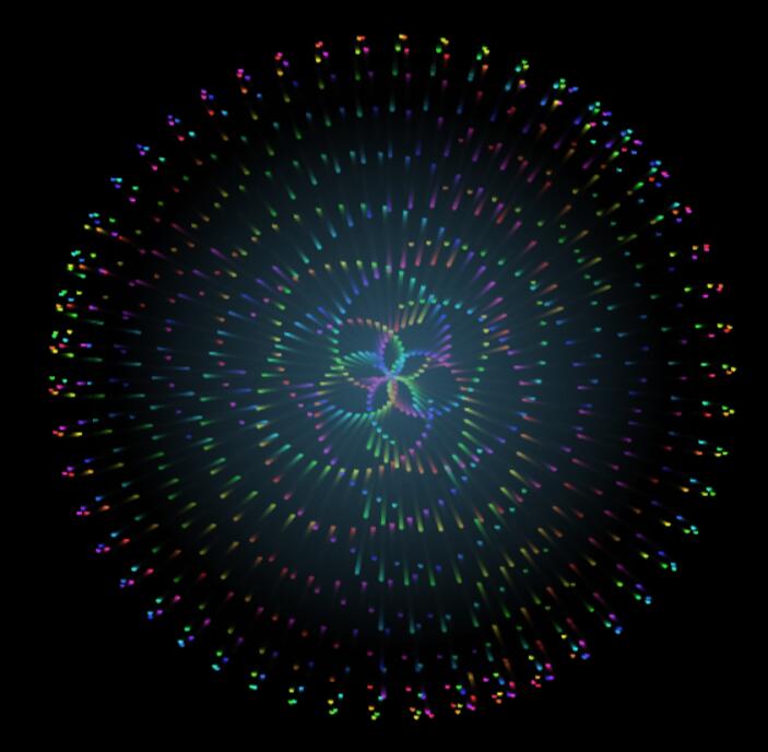 html5css3 canvas颗粒图层球状引力特效动画JavaScript代码