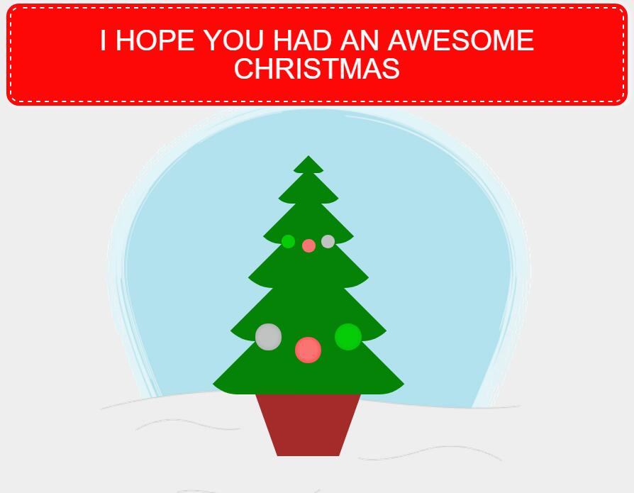 CSS3圣诞树动画特效网页素材模板代码下载