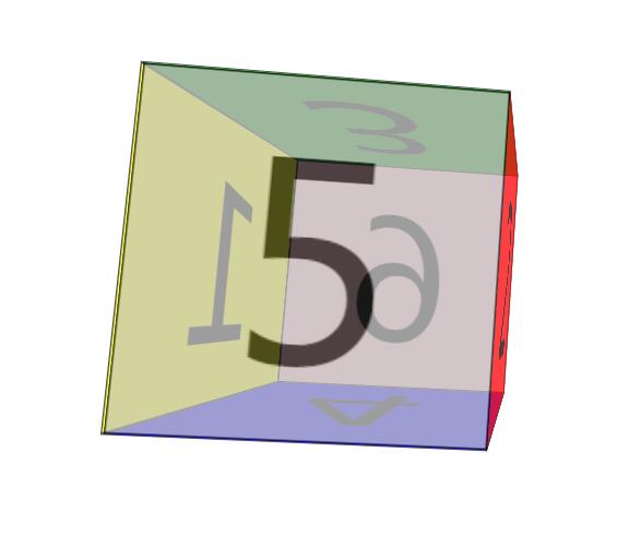 纯css3样式3d立方体几何图形透明旋转动画特效代码