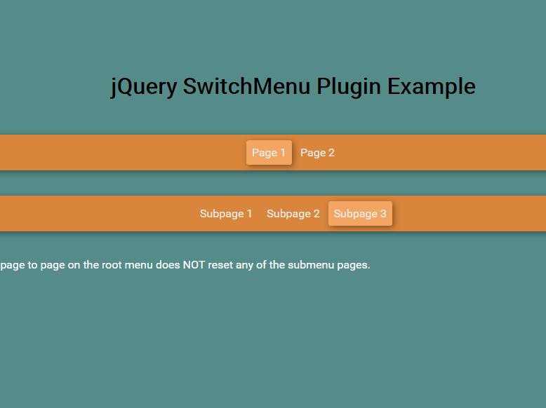 jQuery Switch开关菜单导航滑动切换特效代码
