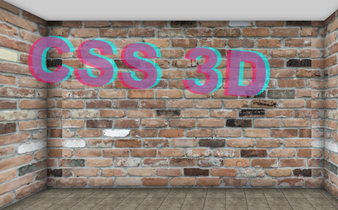 纯CSS 3D空间特效动画文字阴影网页样式代码