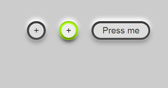 html5css3 圆形button按钮阴影效果网页样式素材代码