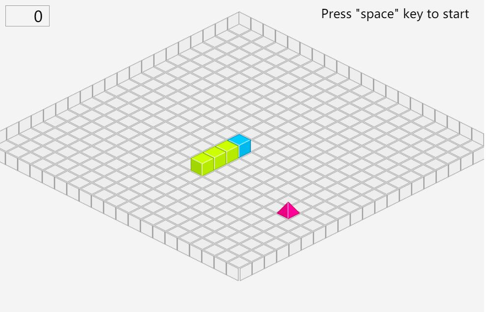 3d立方体组成贪吃蛇小游戏JavaScript代码