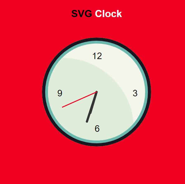 svg动画圆盘时钟插件JavaScript网页素材代码