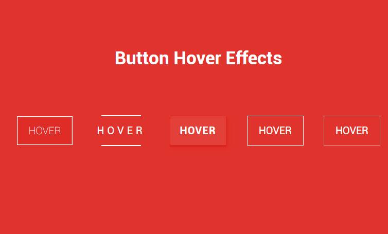 html5css3 button按钮鼠标悬浮动画特效网页模板代码