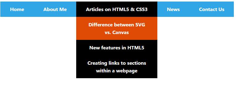 html5/css3网站顶部水平面包屑导航栏菜单特效代码