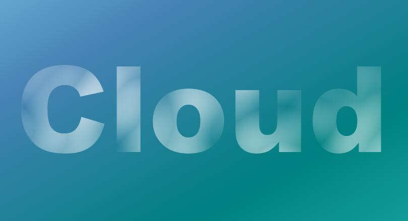网页文字Cloudy颜色渐变特效svg代码JavaScript网站素材
