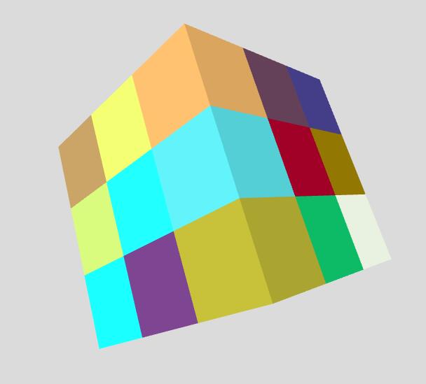 html5 canvas立方体图形自动旋转或鼠标拖拽旋转特效JavaScript代码