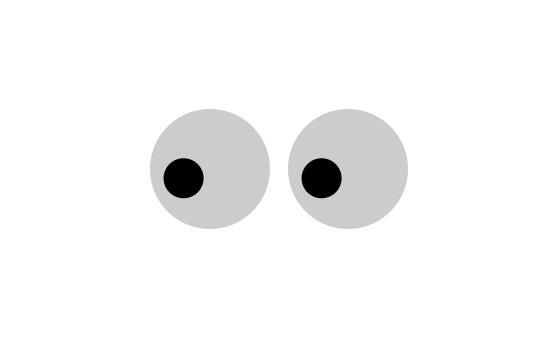 老鼠眼睛模型跟随鼠标移动而旋转动画特效JavaScript代码