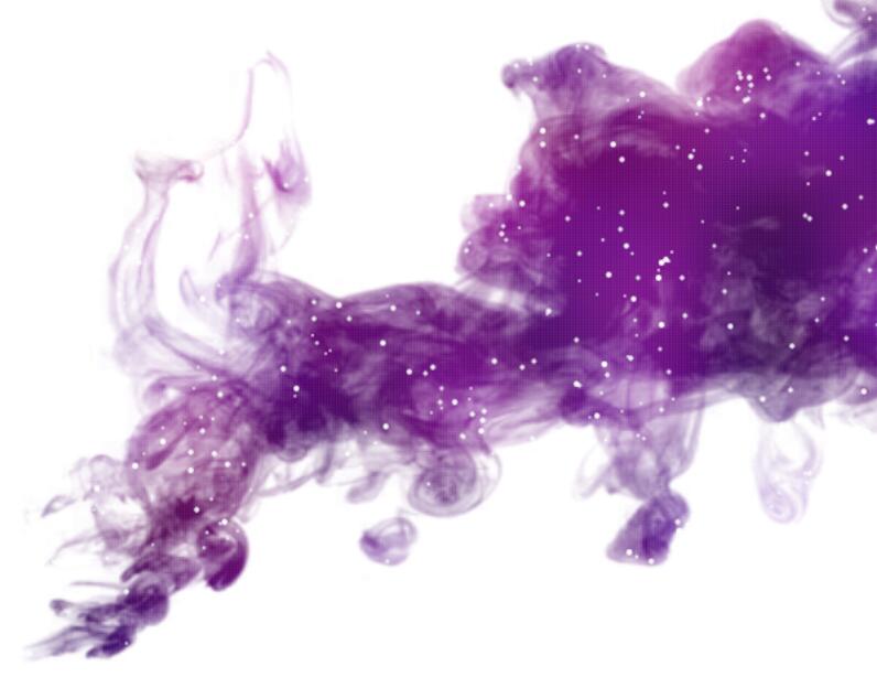 canvas紫色水墨云状物图层效果JavaScript代码