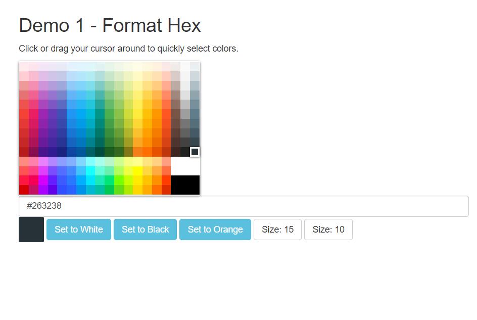 网页材料颜色选择器调色板插件jQuery代码
