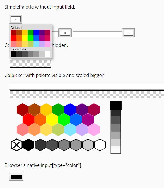 网页rgba颜色选择器调色板jQuery插件代码