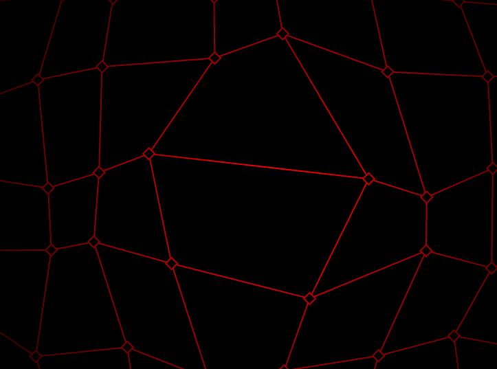 鼠标移动红色网状物放大特效canvas代码