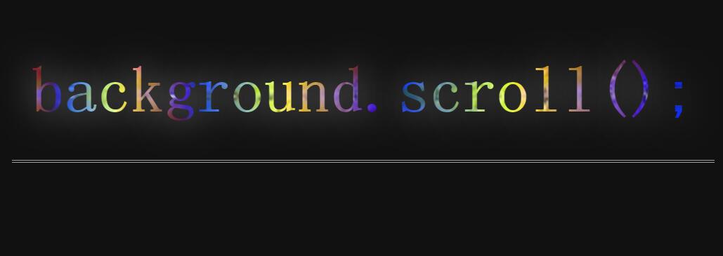网页文字背景图片Scroll滚动动画特效css3样式代码