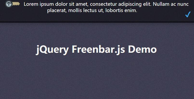 网页顶部悬浮下拉文字信息公告提示div图层jQuery插件代码