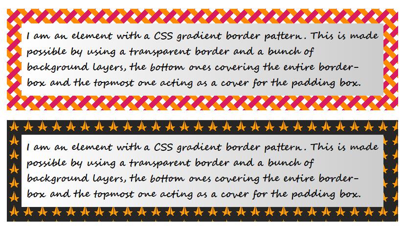 网页div边框背景图形设置css3代码