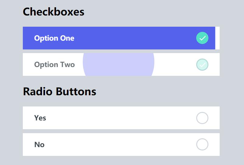 纯css3 CheckBox复选框选中状态背景色动画样式代码