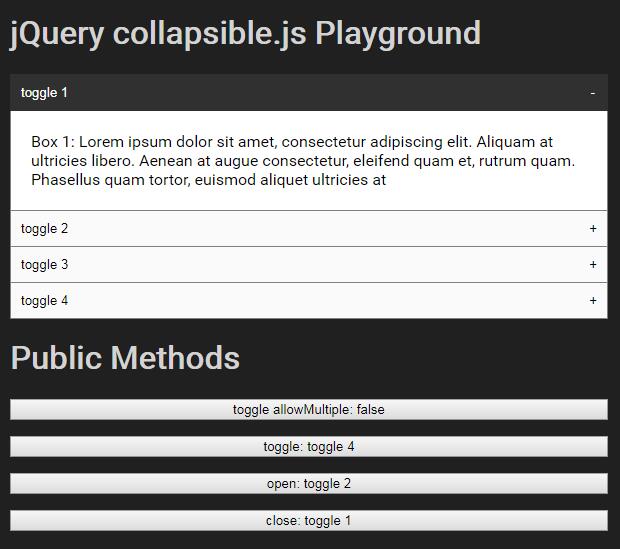 jQuery自适应文字列表收缩展开面板代码