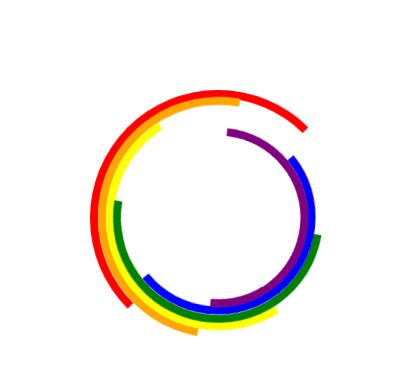 div圆形彩虹色旋转动画特效网页样式代码