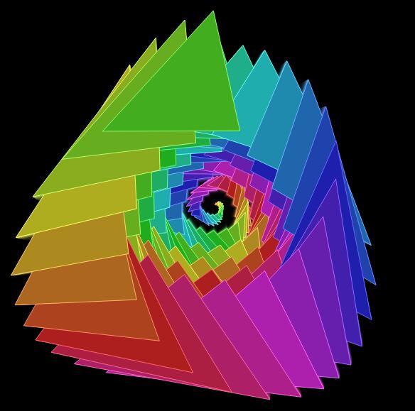 canvas画布霓虹立体几何图形变化js特效代码