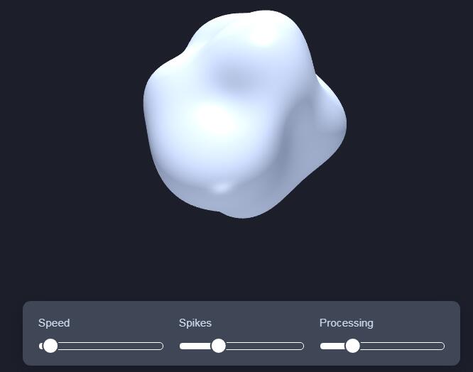 canvas画布3D白色泡沫体JavaScript特效代码
