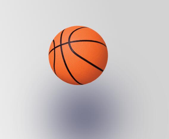 纯css3选择器代码绘制3d阴影篮球图形动画效果