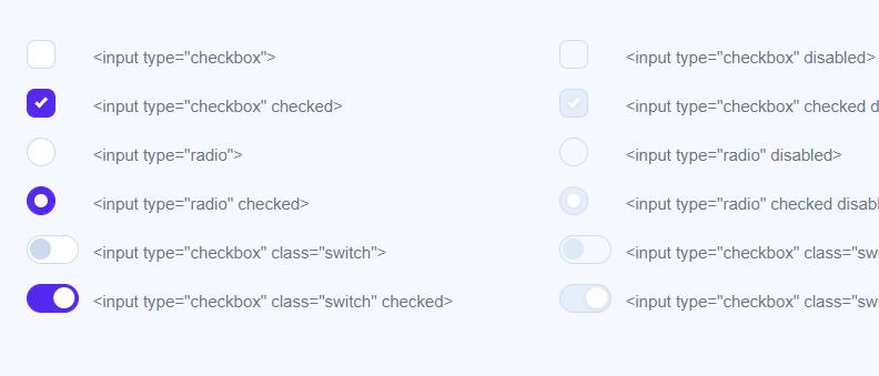 CheckBox复选框圆角滑块网页开关按钮样式代码
