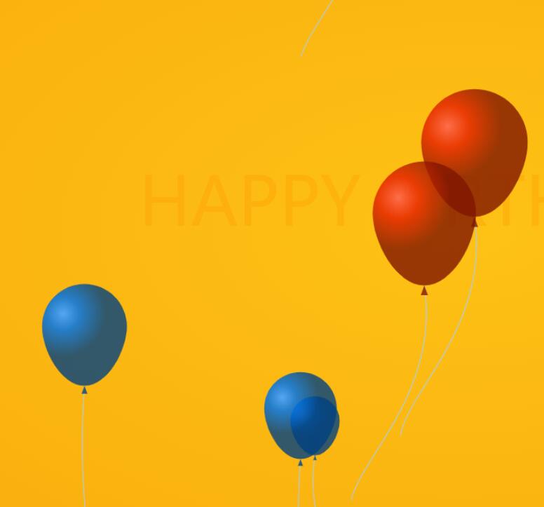 html5网站特效canvas画布绘制彩色气球升空动画js代码