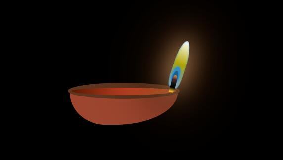 css3网页特效制作3d煤油灯灯芯火焰动画样式