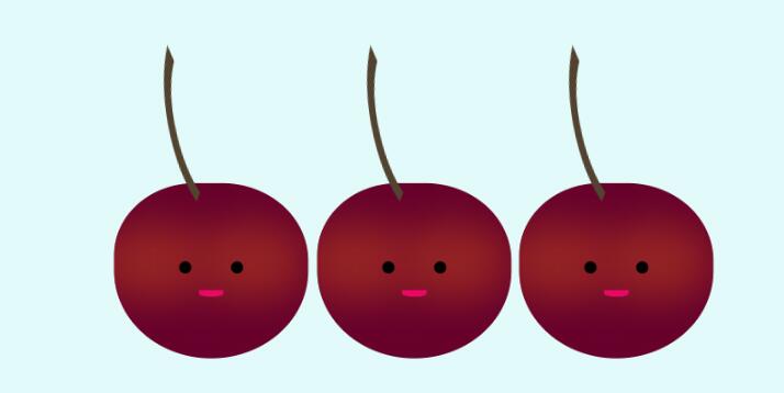 纯css3红苹果表情动画网页样式代码